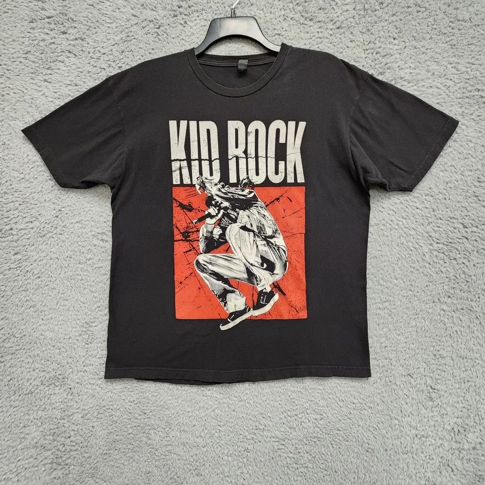 Kid Rock American Rock 'N Roll Tour 2018 Shirt sz XL (Fits as Large) Black READ‎
